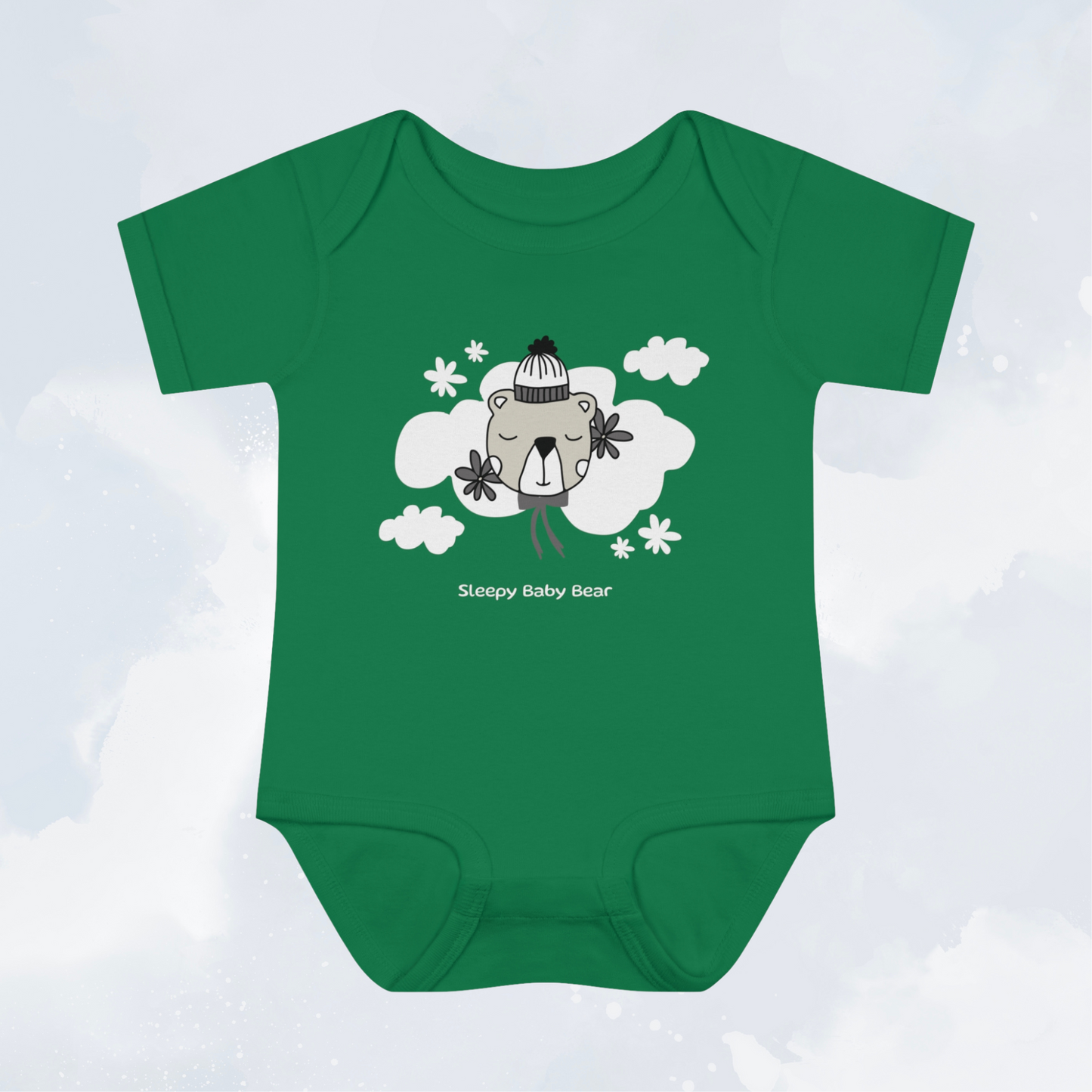 Sleepy Baby Bear: Baby Bodysuit