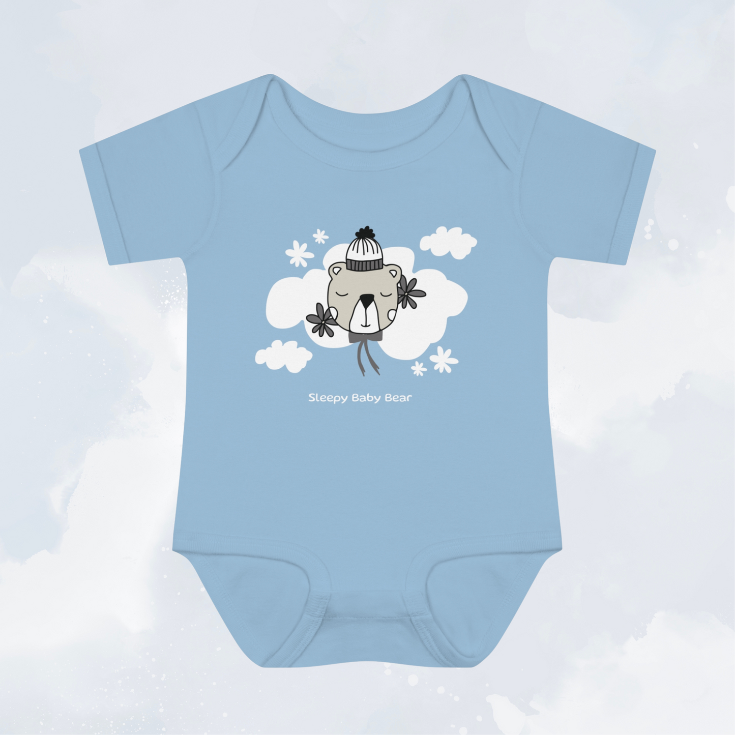 Sleepy Baby Bear: Baby Bodysuit