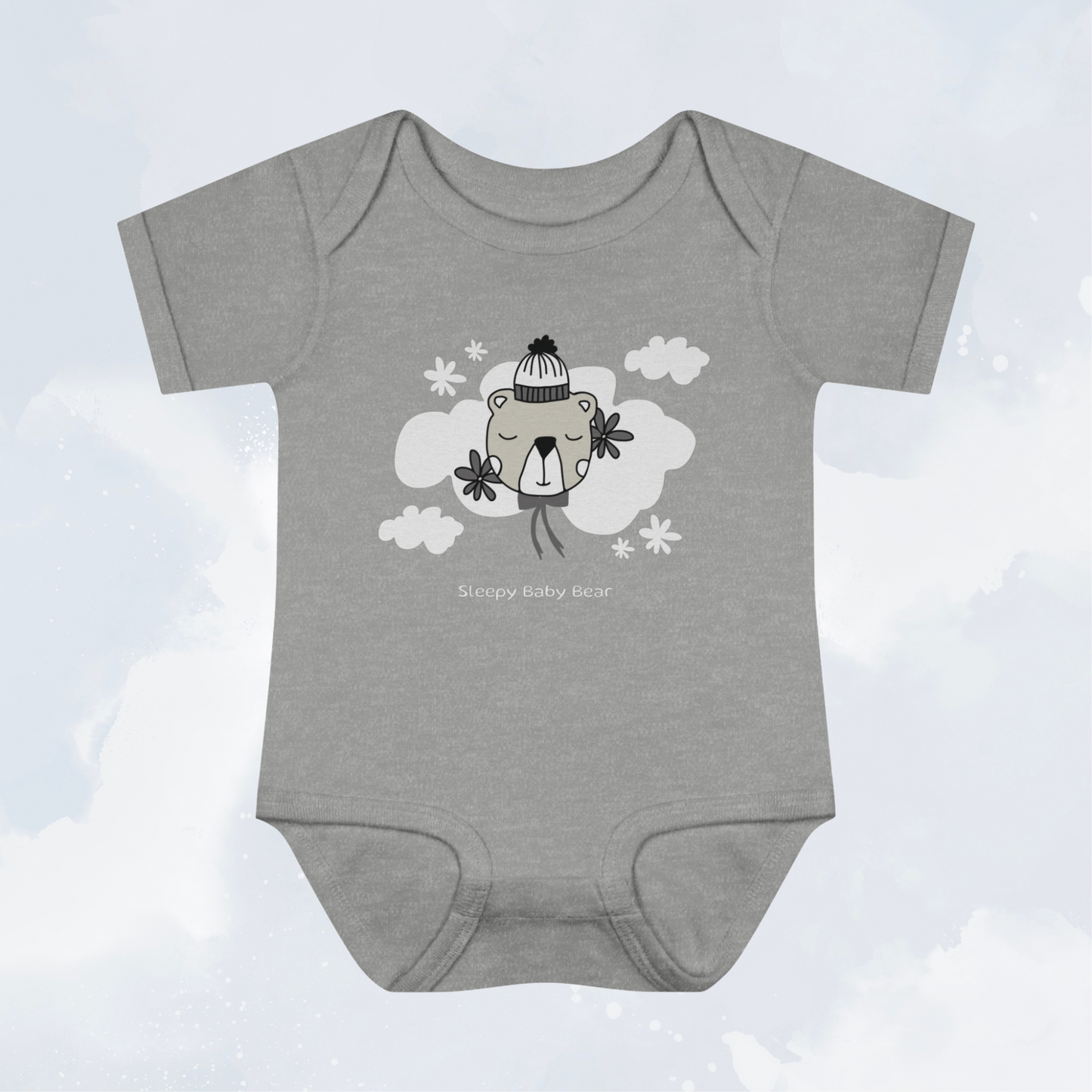 Sleepy Baby Bear: Baby Bodysuit