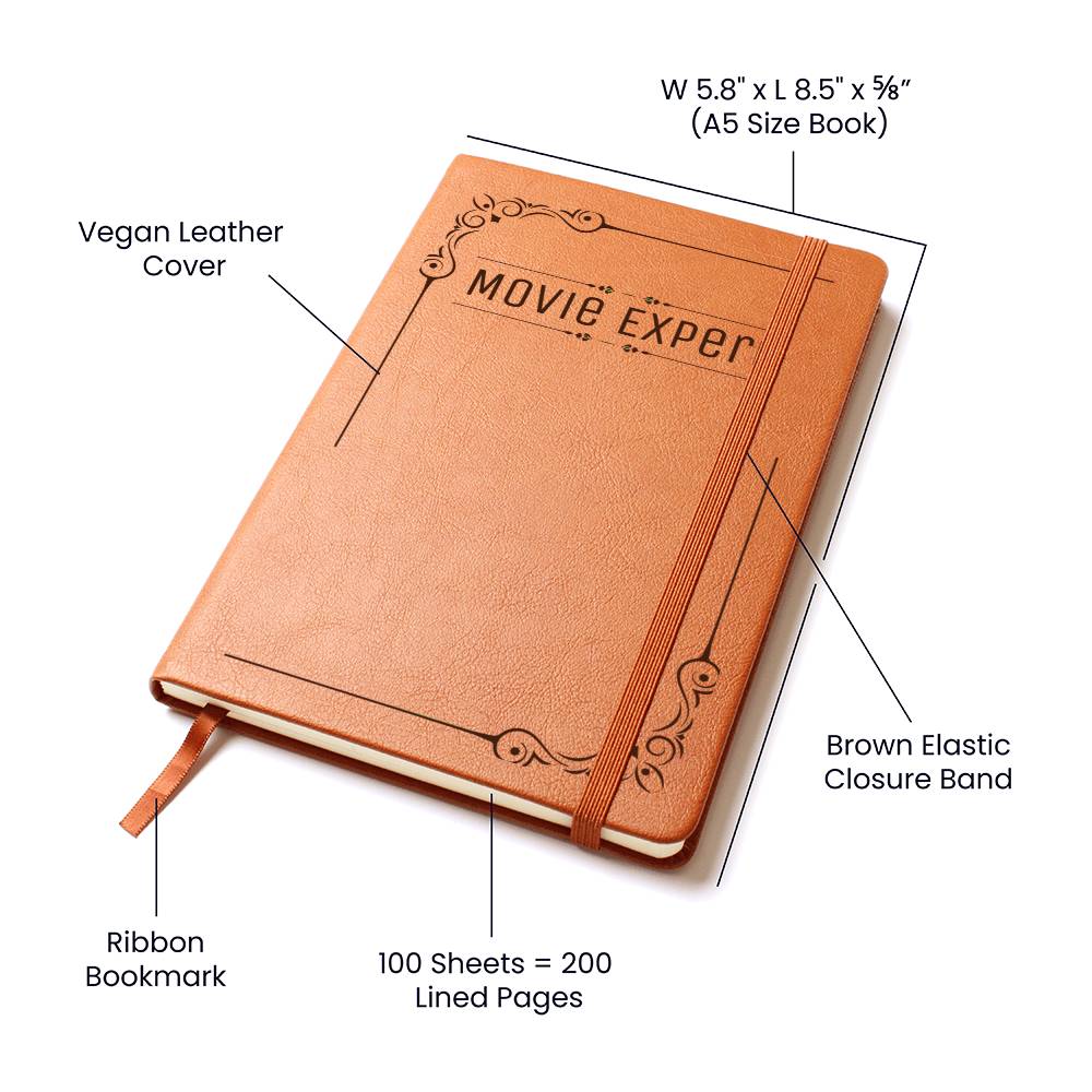 Movie Expert: Leather Journal