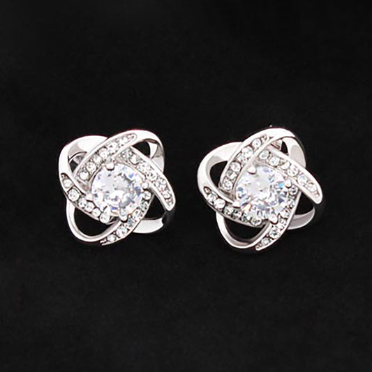 Love Knot Stud Earrings | Jewelry | lx-P10019, P10019TR, PP01-BLK, PROD-4135500, PT-3459, USER-282187 | ShineOn Fulfillment