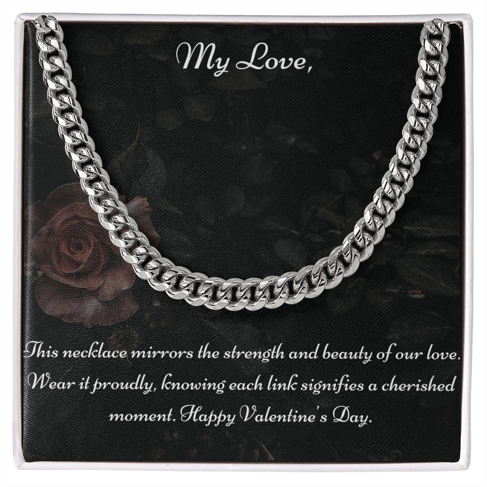 For Him: Valentine's Chain Necklace | Jewelry | C30184T, C30184TG, lx-C30184, PB23-WOOD, PT-4348, TNM-1, USER-282187 | ShineOn Fulfillment