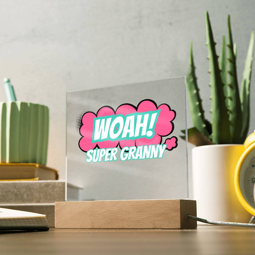 Super Granny: Acrylic Plaque