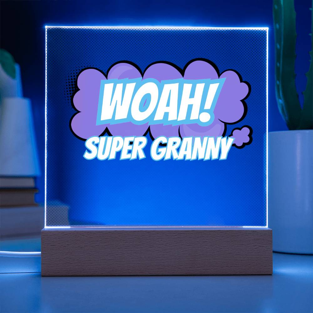 Super Granny: Acrylic Plaque