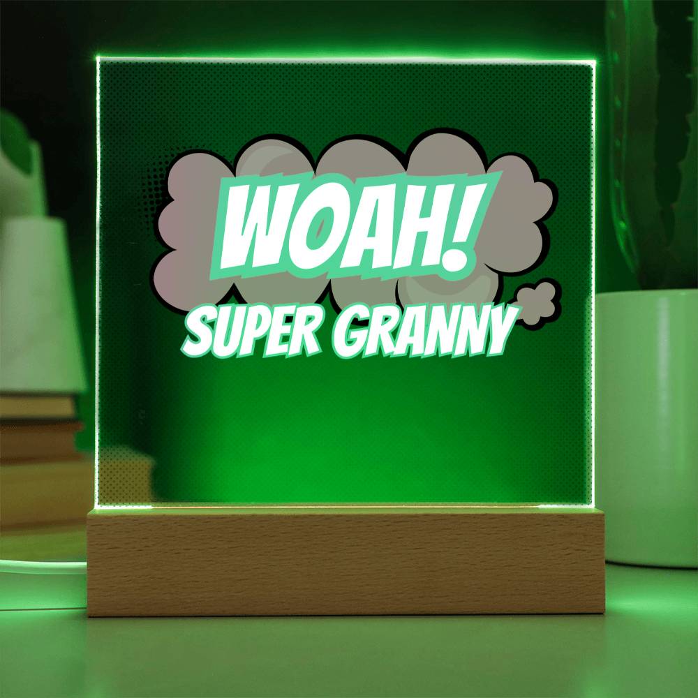 Super Granny: Acrylic Plaque