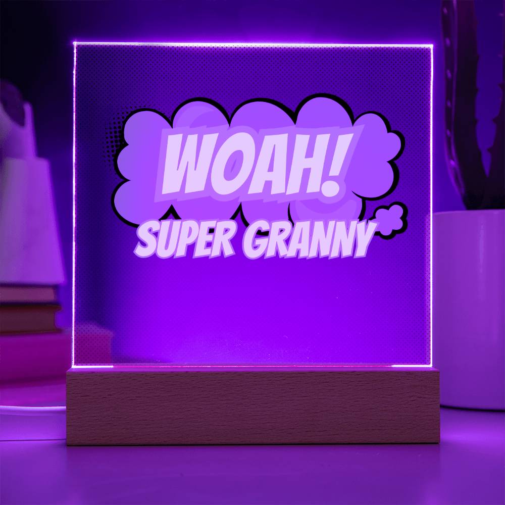 Super Granny: Acrylic Plaque