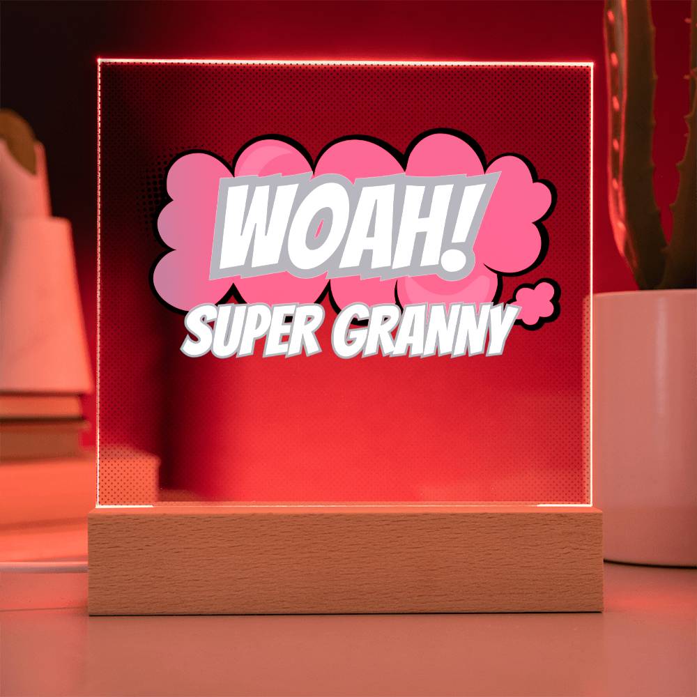 Super Granny: Acrylic Plaque