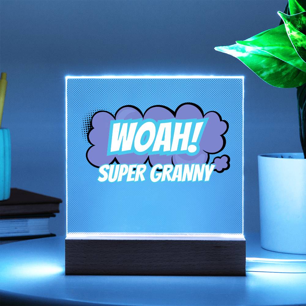 Super Granny: Acrylic Plaque