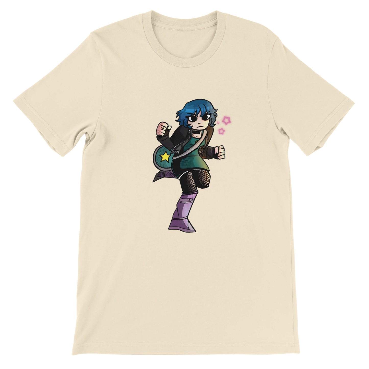 Ramona Flowers-Single-Premium Unisex Crewneck T-shirt | Print Material | Cloeys Creation | FOR THE LOVE OF TEE-SHIRTS