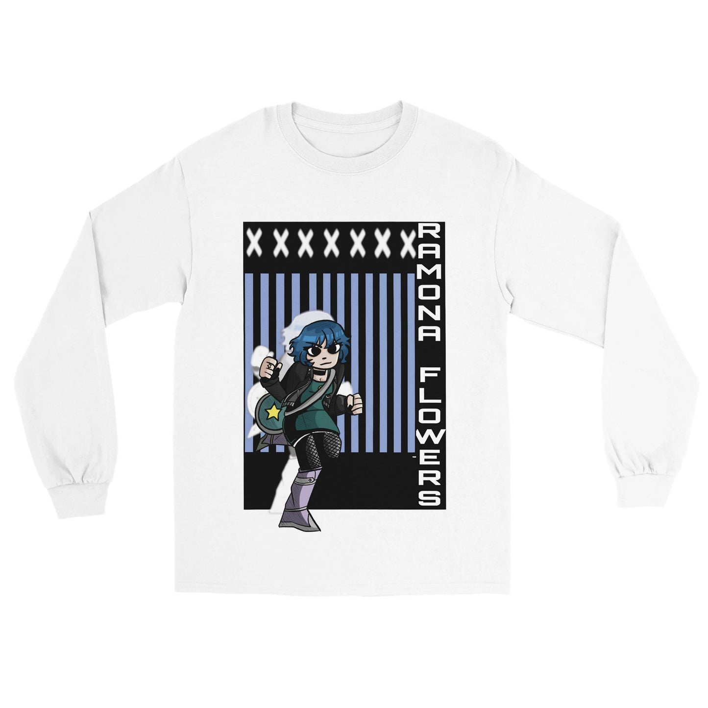 Ramona Flowers-Scott Pilgrim- Classic Unisex Longsleeve T-shirt | Print Material | Cloeys Creation | FOR THE LOVE OF TEE-SHIRTS