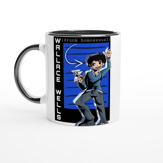 Wallace Wells-Scott Pilgrim-Premium Unisex Crewneck T-shirt - White 11oz Ceramic Mug with Color Inside | Print Material | Cloeys Creation | FOR THE LOVE OF TEE-SHIRTS