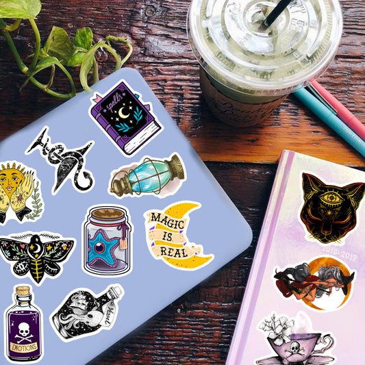 🔮50 Witchy Vibes and Enchanted Elixirs Sticker Collection | Witchy Vibes, Magical Potions, Mystical Charms