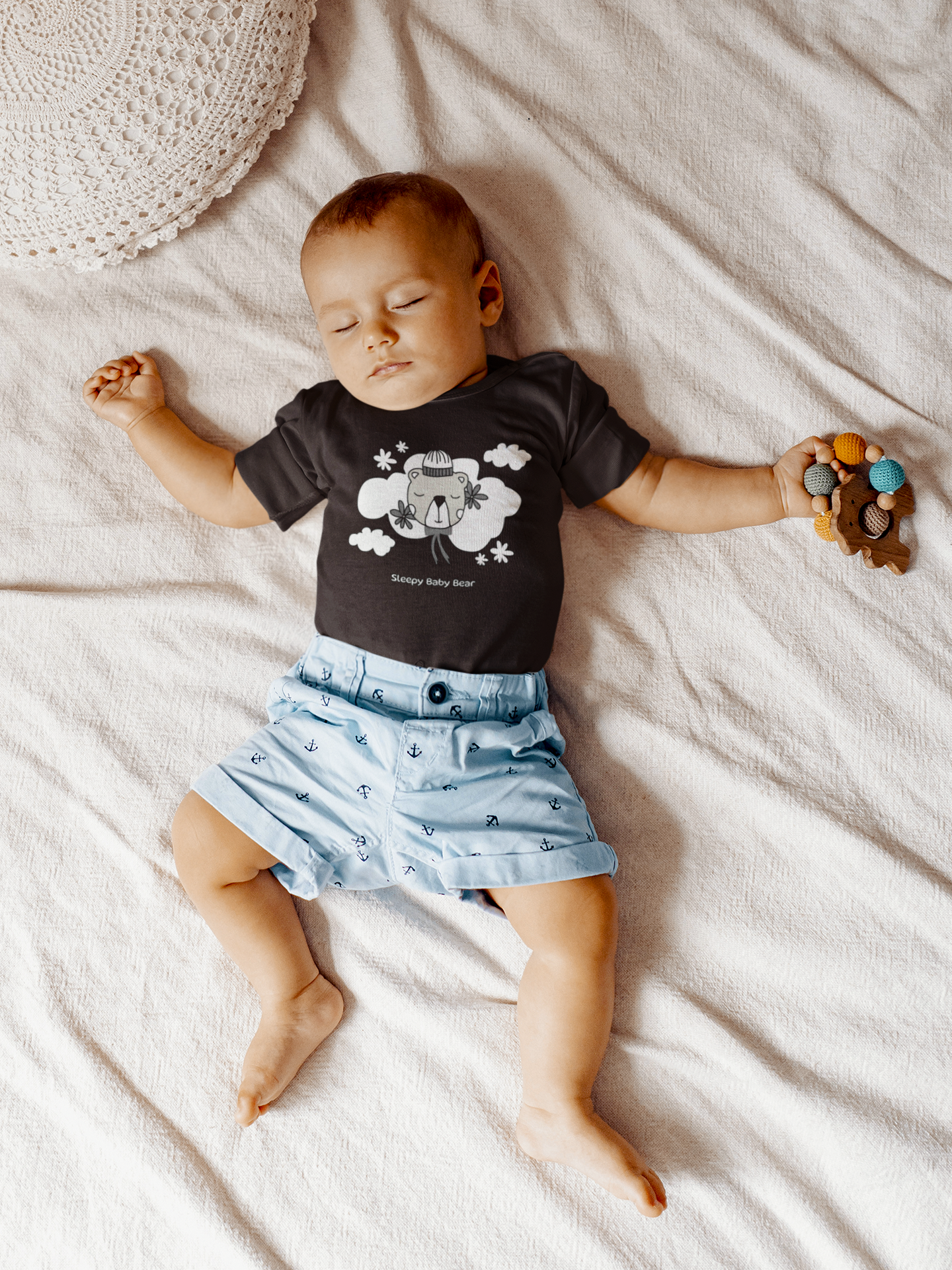 Sleepy Baby Bear: Baby Bodysuit