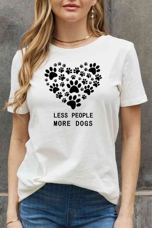 MORE DOGS, LESS PEOPLE Tee Shirt: Unleash Passion in Style! 🐾💖