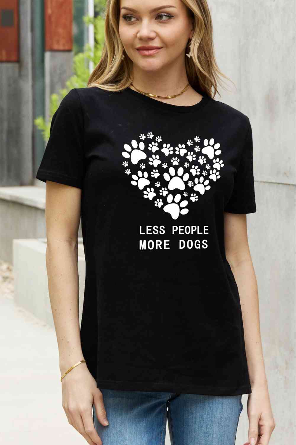 MORE DOGS, LESS PEOPLE Tee Shirt: Unleash Passion in Style! 🐾💖