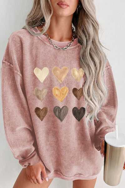 CozyChic Heart Sweater