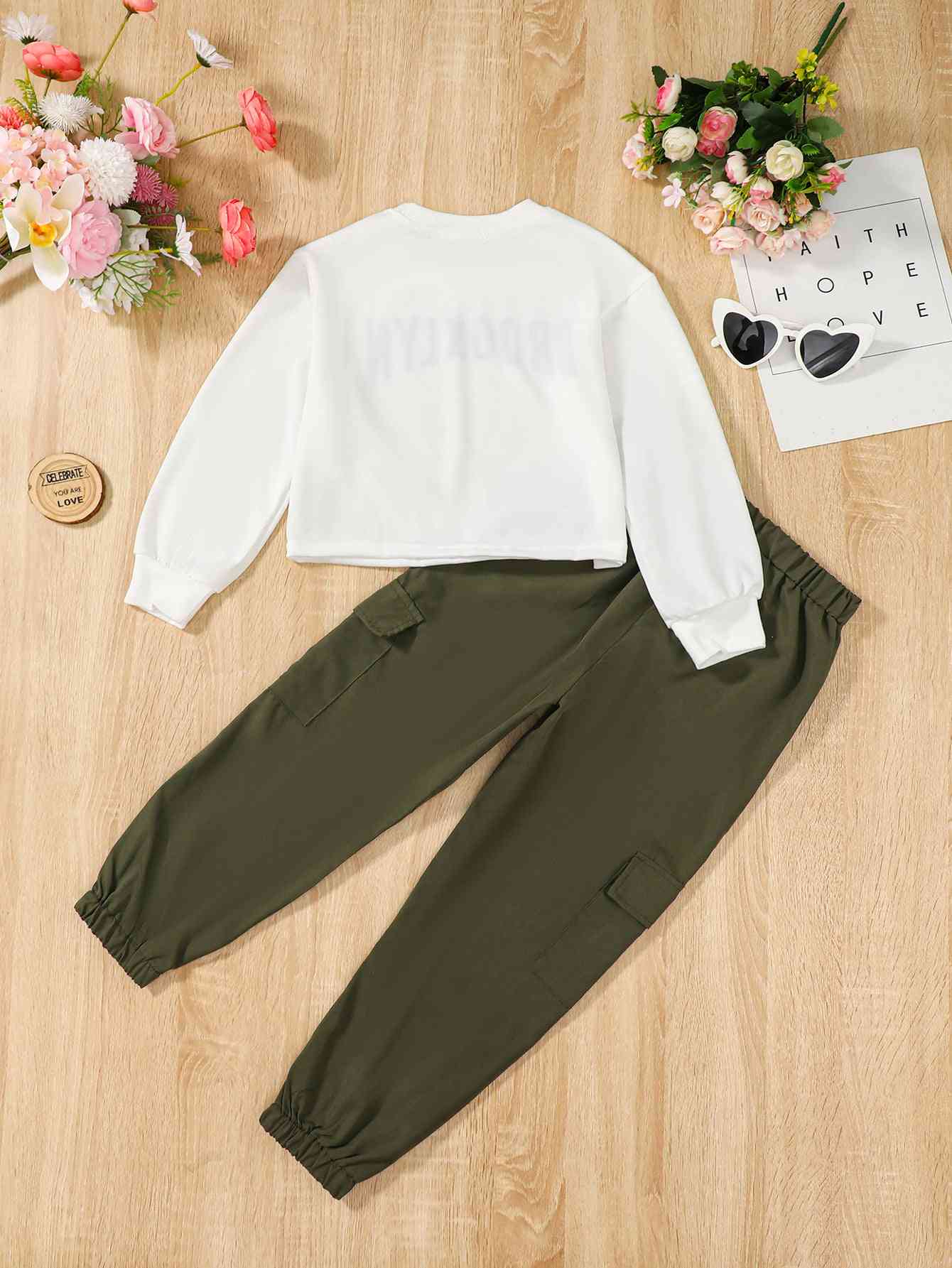 Brooklyn Girls Sweatshirt and Sweatpants Set