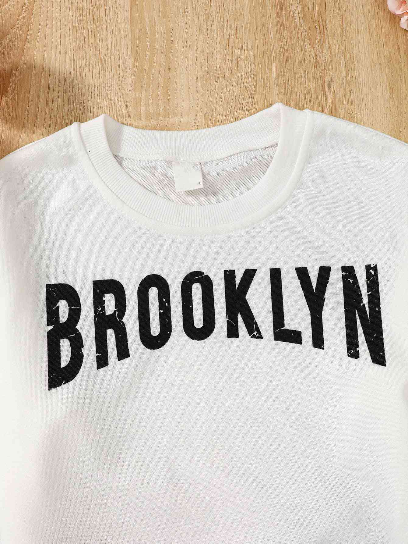 Brooklyn Girls Sweatshirt and Sweatpants Set