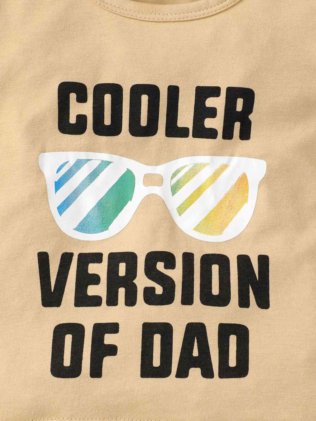 Boys COOLER VERSION OF DAD Tee and Shorts Set