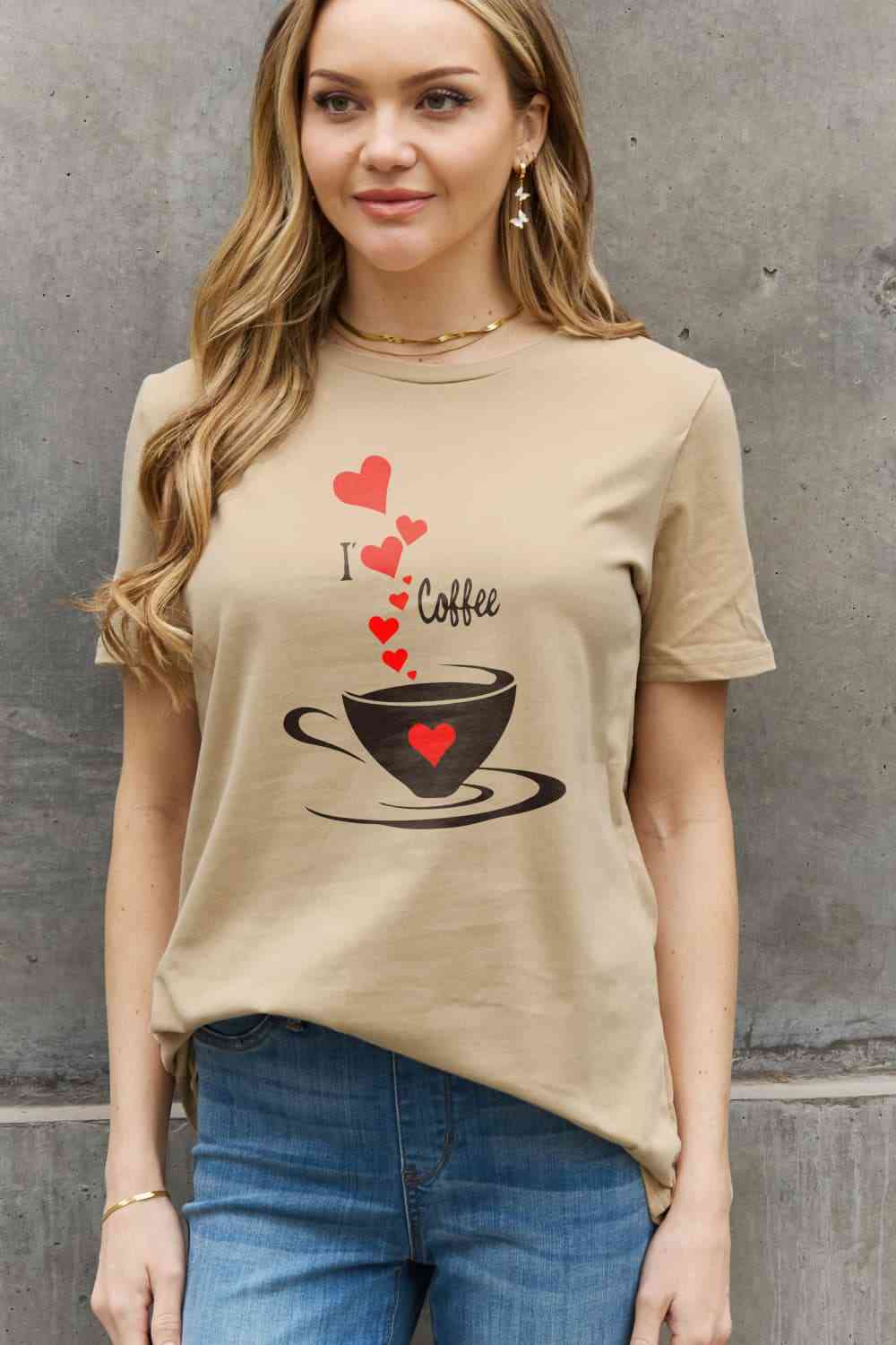 Simply Love Full Size I LOVE COFFEE