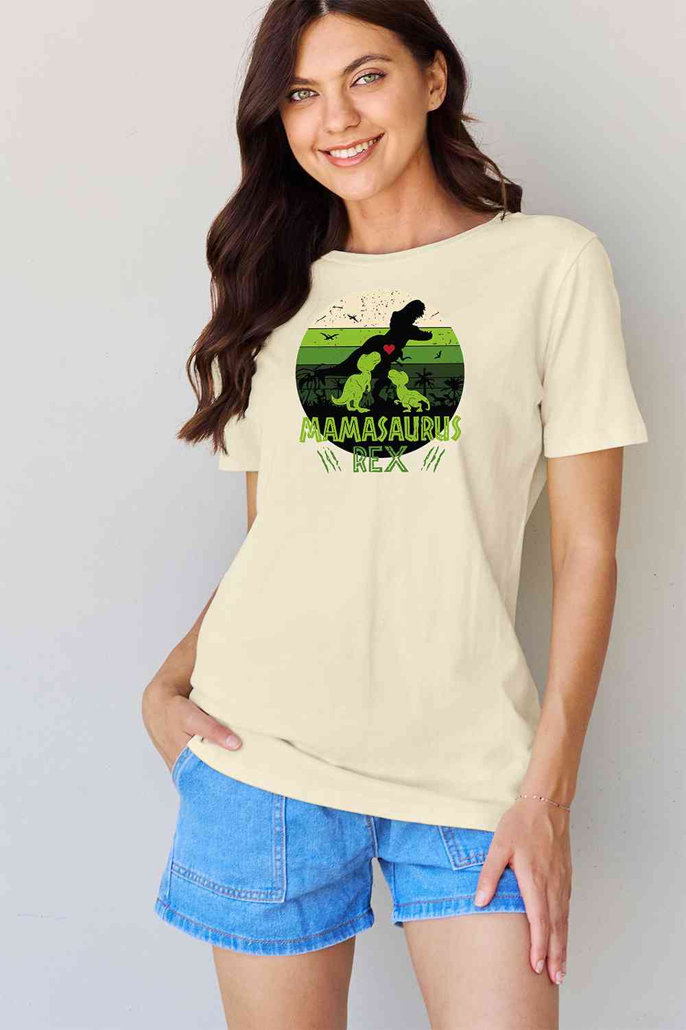 Simply Love Full Size MAMASAURUS REX Graphic T-Shirt