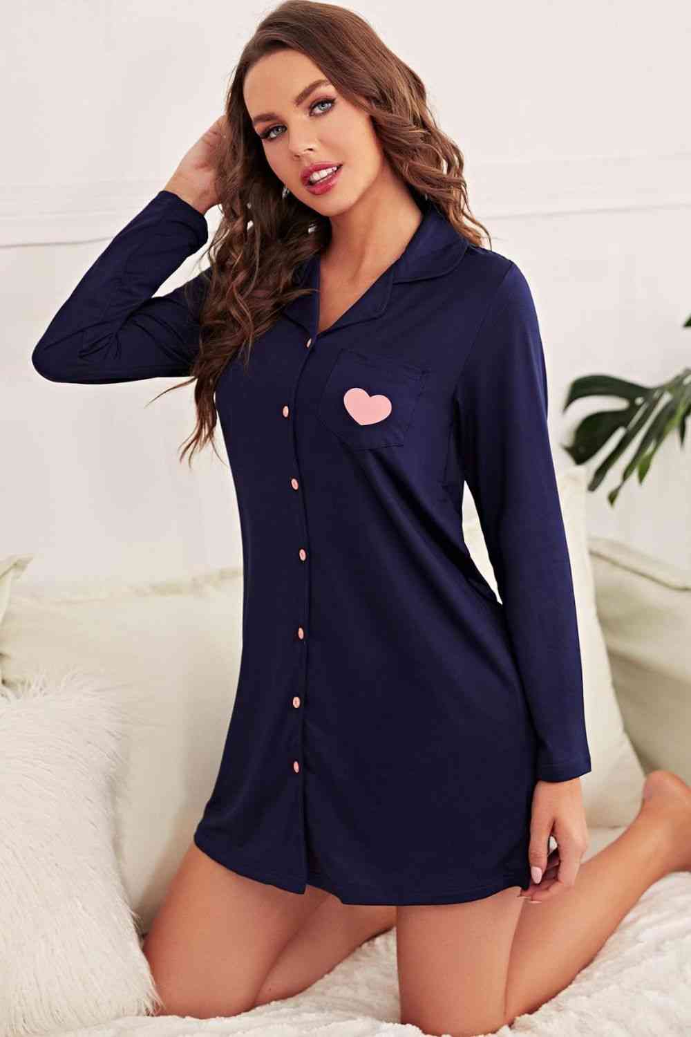 Graphic Heart Night Dress PJ's