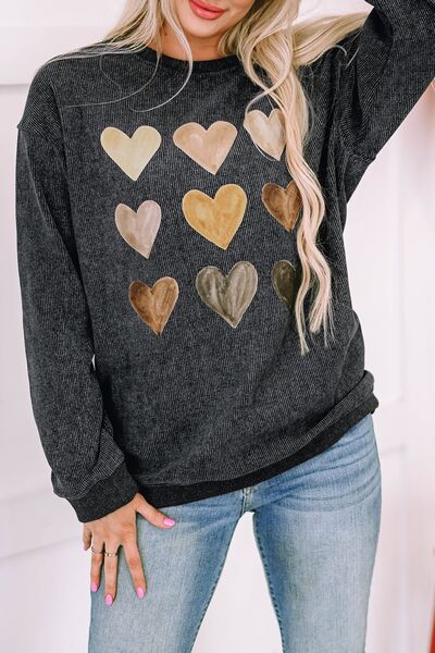 CozyChic Heart Sweater