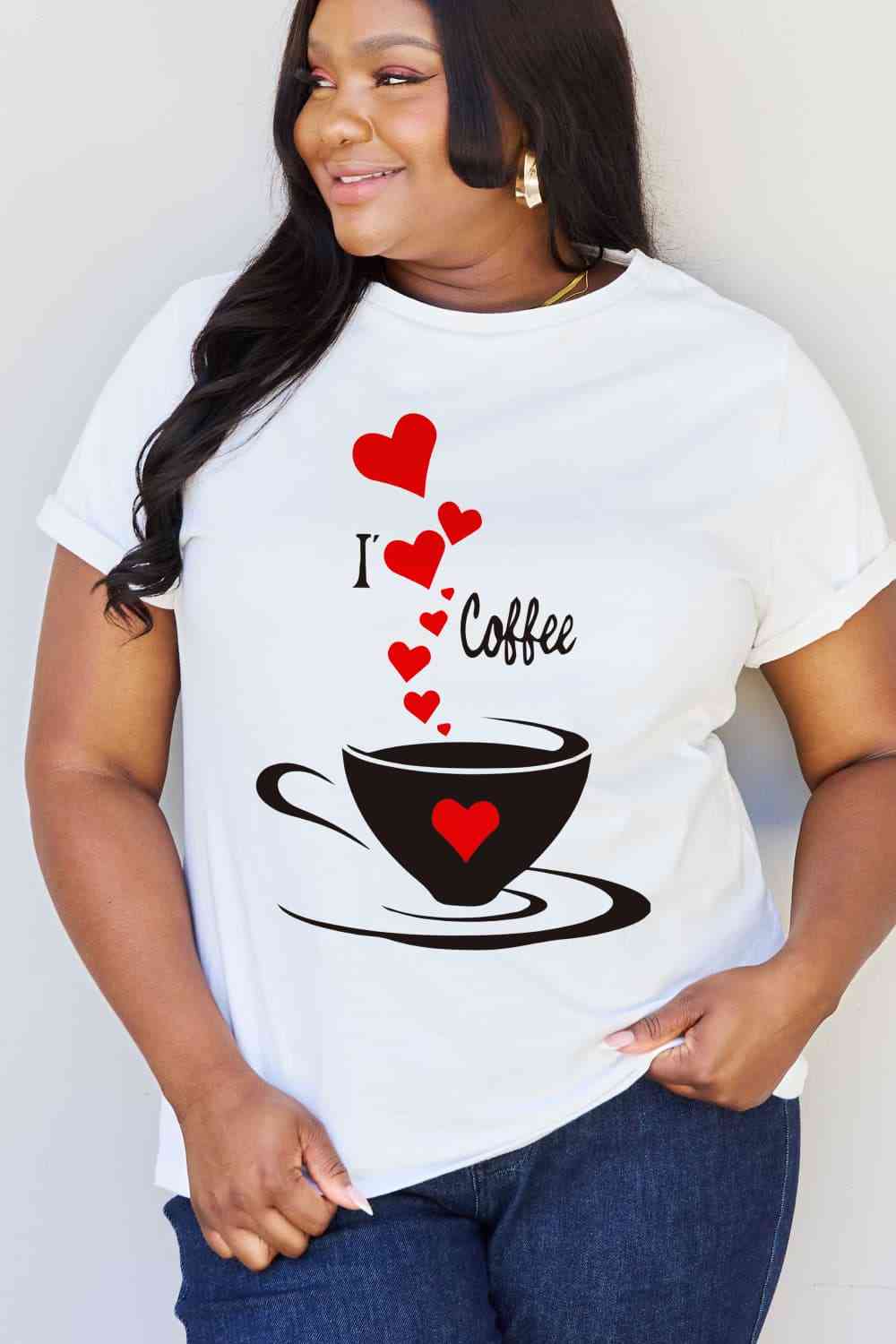 Simply Love Full Size I LOVE COFFEE