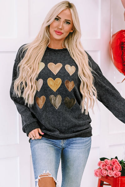 CozyChic Heart Sweater