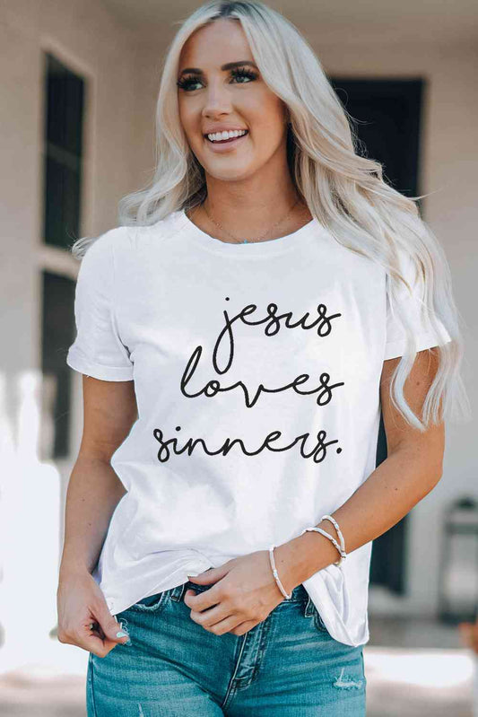 🙏Spread Love, Hope, and Prayer with Our "Jesus Loves Sinners" Tee! ✨