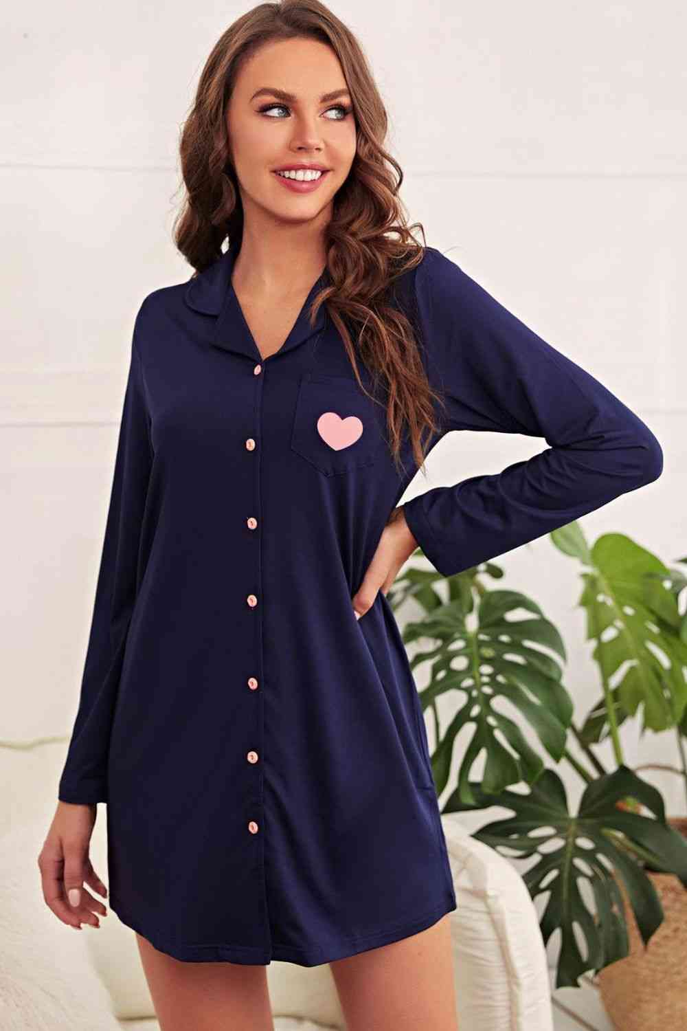 Graphic Heart Night Dress PJ's