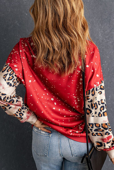 Heart Leopard Sweatshirt