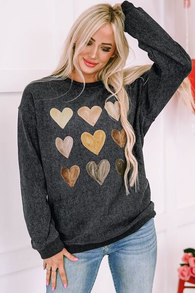 CozyChic Heart Sweater