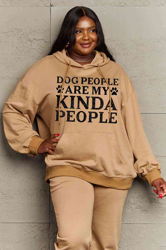 Simply Love Simply Love Full Size Dog Paw Slogan Hoodie